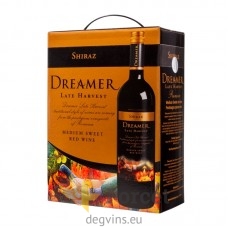 Sarkans, pussalds vīns Dreamer Medium Sweet Late Harvest Shiraz BIB 3 L